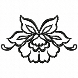 Flowers And Tree Embroidery Design 4